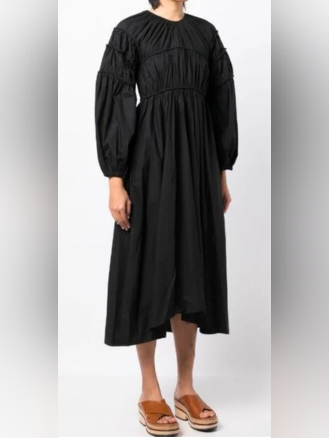 Ulla Johnson Black Viviana Midi Dress